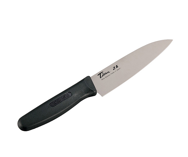 Forever Cera Titan 21 Single Bevel Titanium Kitchen Knife 15cm, with Polymer Handle, for Cutting & Slicing
